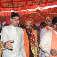 Today offered 'Chadar' on behalf of PM Shri Narendra Modi at dargah of Sufi Saint Hazrat Khwaja Moinuddin Chishti at Ajmer Sharif on 806th annual Urs. 