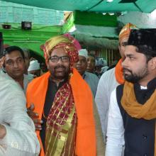 Today offered 'Chadar' on behalf of PM Shri Narendra Modi at dargah of Sufi Saint Hazrat Khwaja Moinuddin Chishti at Ajmer Sharif on 806th annual Urs. 