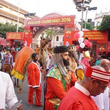 Flagged off Christmas celebration Buon Natale, largest gathering of Santa Claus, at Thrissur (Kerala).