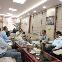 Met a delegation led by J&K Rural Development & Panchayti Raj Minister Shri Abdul Haq Khan at Antyodaya Bhawan in New Delhi today.Officials of Minority Affairs Ministry & J&K Govt discussed various on-going schemes in the state.