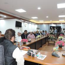 A delegation from Malaysia meeting the Union Minister for Minority Affairs, Shri Mukhtar Abbas Naqvi, in New Delhi on October 26, 2017.