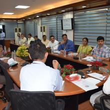 Discussed on progress of various welfare schemes in a review meeting with officials of Minority Affairs Ministry at Antyodaya Bhawan today. Programmes-schemes related to education, employment, development & empowerment are being implemented effectively.