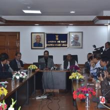 The Union Minister for Minority Affairs, Shri Mukhtar Abbas Naqvi launching the portal for Haj Tour Operators, in New Delhi on December 14, 2017.