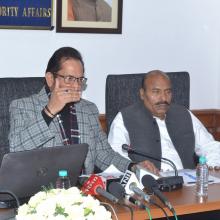 The Union Minister for Minority Affairs, Shri Mukhtar Abbas Naqvi launching the portal for Haj Tour Operators, in New Delhi on December 14, 2017.