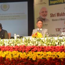 The Union Minister for Minority Affairs, Shri Mukhtar Abbas Naqvi at the inauguration of the Workshop for Inspecting Authorities of Maulana Azad Education Foundation, in New Delhi on January 13, 2018.