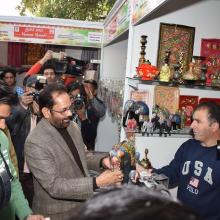 Inaugurated Hunar Haat, spectacular exhibition of traditional art-skills of master artisans at Baba Kharak Singh Marg,