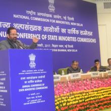 The inauguration of the Annual Conference of State Minorities Commission, organised by the National Commission for Minorities, in New Delhi on January 17, 2017