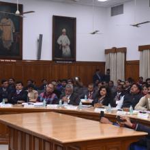 UP CM Shri Yogi Adityanath today inaugurated Vikas Samanvay Baithak of Minority Affairs Ministers & concerned senior officials of 9 States, organised at Tilak Hall, Secretariat, Lucknow to discuss various welfare schemes.