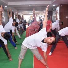 3rd  International Yoga Day celebrated in the premises of Ministry of Minority Affairs on 21st June,  2017. 