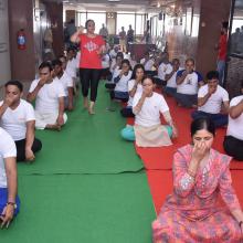 3rd  International Yoga Day celebrated in the premises of Ministry of Minority Affairs on 21st June,  2017. 