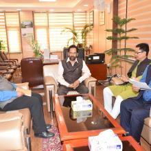 Delegation from Arunachal Pradesh led by Union Minister for Home Kiren Rijiju met me & discussed various issues related to development of the state.