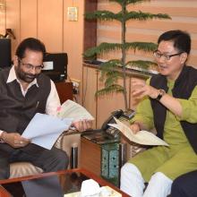 Delegation from Arunachal Pradesh led by Union Minister for Home Kiren Rijiju met me & discussed various issues related to development of the state.