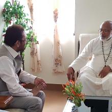 Today met George Alencherry, his grace Cardinal & Major Arch Bishop of Diocese of Ernakulam at Kochi & discussed empowerment of Christians.