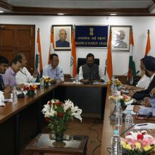 Haj review meeting was held on 3rd october 2018 at Antyodaya Bhawan. Senior officials from Minority Affairs Ministry, External Affairs, Civil Aviation, Health Ministry and Haj Committee of India and Indian Consulate in Saudi Arabia attended the meeting.